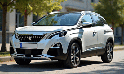 Voiture Peugeot 3008 d'occasion en extérieur en plein jour